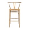 Banqueta Taburete - Madera Natural - Olmo Wishbone Banqueta Taburete - Madera Natural - Olmo Wishbone