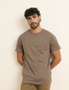 520658 T-SHIRT HARRINGTON LABEL Kaki