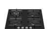 Anafe a Gas de Vidrio Negro - 4 hornallas - Modelo MG60GK007AH1B - Midea Anafe a Gas de Vidrio Negro - 4 hornallas - Modelo MG60GK007AH1B - Midea