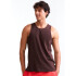 CAMISETA REGATA MASC MARROM ESCURO