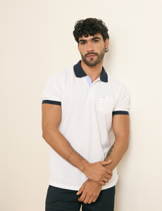 520753 REMERA HARRINGTON LABEL Blanco