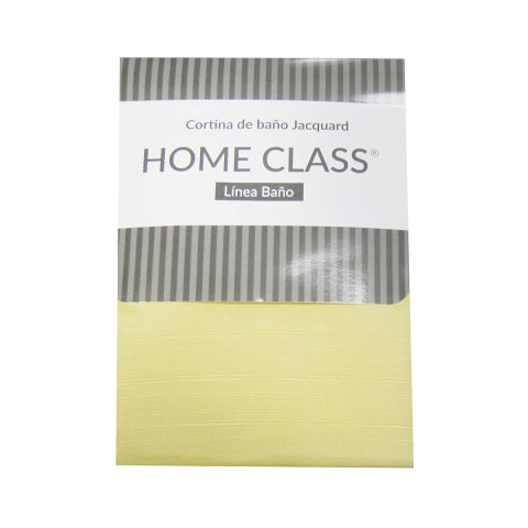 Cortina de Baño Home Class Jacquard Lisa 180 x 180 Cm. AMARILLO
