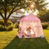 Carpa Casita Infantil Desarmable C/ Ventanas Diseño Infantil Color Rosa