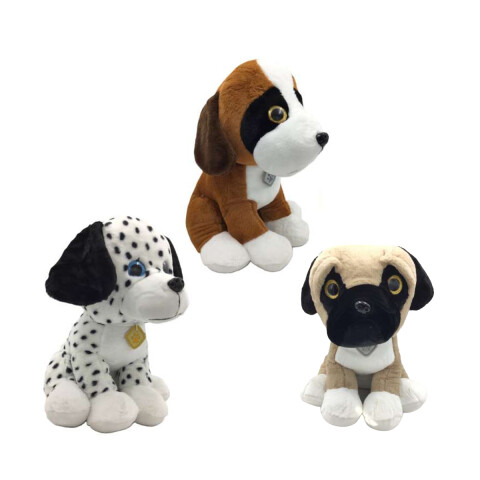 Peluche Perro Sentado Diseño Surtidos 40 cm U