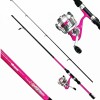 Combo Okuma Vibe Caña 2,10 Mts Fucsia