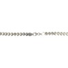 Cadena Estilo Huesito- Plata y Oro - sin piedra -CD5093 sinpiedra