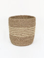 MACETA TEJIDA MARRON