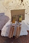 Serpentine Earrings Bronce