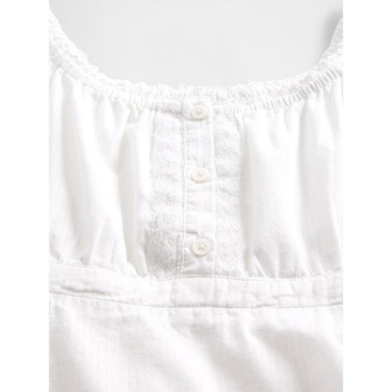 SS HNLY WOV TOP OPTIC WHITE