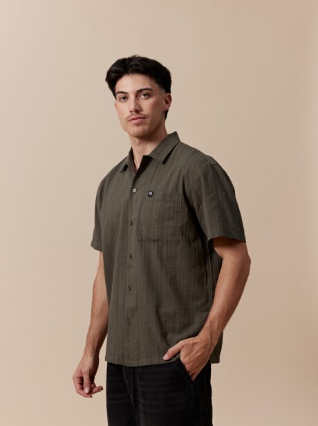 CAMISA TRAMA VERDE