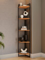 RACK ESQUINERO 5 ESTANTES NEGRO
