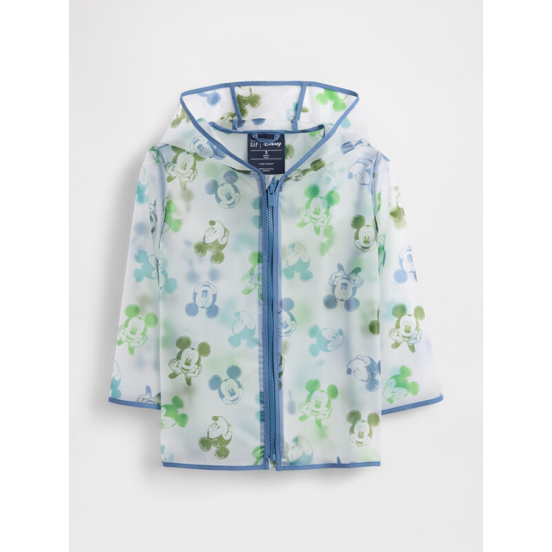 DIS MICKEY RAINCOAT CLEAR/BLUE