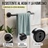Set De Accesorios Para Baño Juego 10 Piezas Acero Inoxidable IMBACK Color Negro Set De Accesorios Para Baño Juego 10 Piezas Acero Inoxidable IMBACK Color Negro