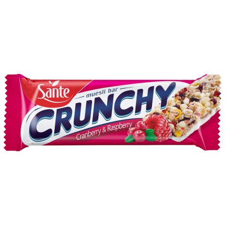 CEREAL BARRITA CRUNCHY BARRITA arándanos y frambuesas con cobertura de vainilla 40G DISP 25