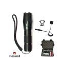 LINTERNA TACTICA LED RECARGABLE T6 10W 1 TOQUE Y ZOOM NEGRO