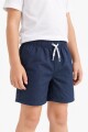 Short de baño liso AZUL MARINO