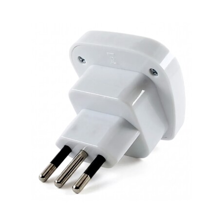 ADAPTADOR UNIVERSAL 2P+T 10A Adaptador Universal 2P+T 10A Blanco