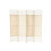 Biombo separador de rattan 1.8 mts Beige