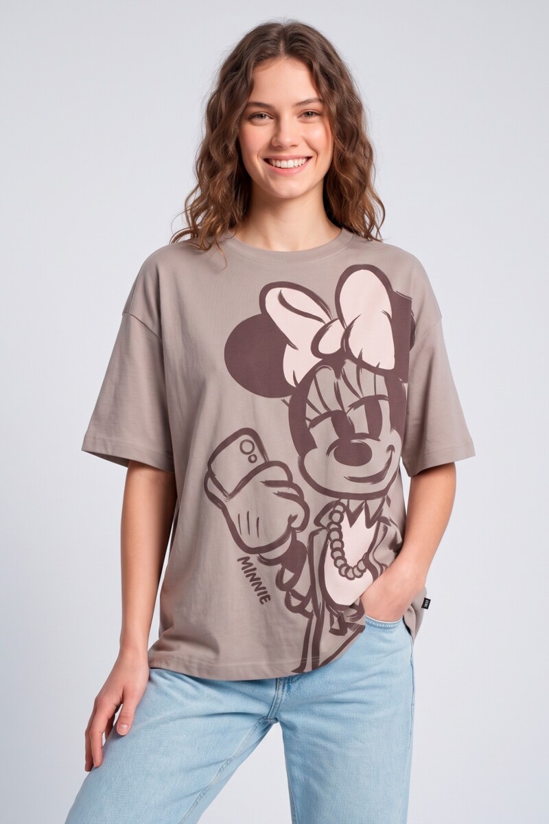 Remera m/c mujer MINNIE TOPO