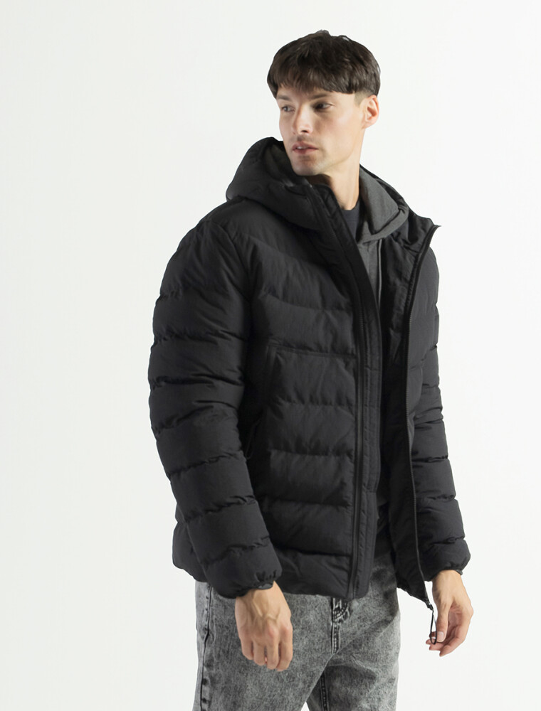 Campera con Capucha Andy Negro