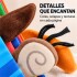 Libro Sensorial de Tela para Bebé con Colas y Texturas Azul 1