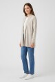 Cardigan largo sin botones BEIGE