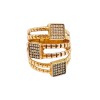 Anillo Tiras -Oro bajo-Piedra Zirconia-AN8216 conpiedra
