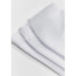 KIT COM 3 PARES MEIAS UNISSEX BRANCO