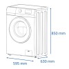 Lavarropas James Lr1016 Inverter 10,5kg Dark Silver Lavarropas James Lr1016 Inverter 10,5kg Dark Silver