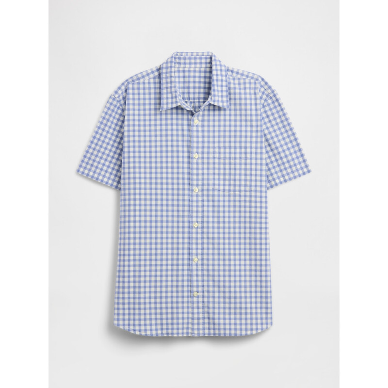 V-SS STANDARD POPLIN SP FAM BLUE GINGHAM