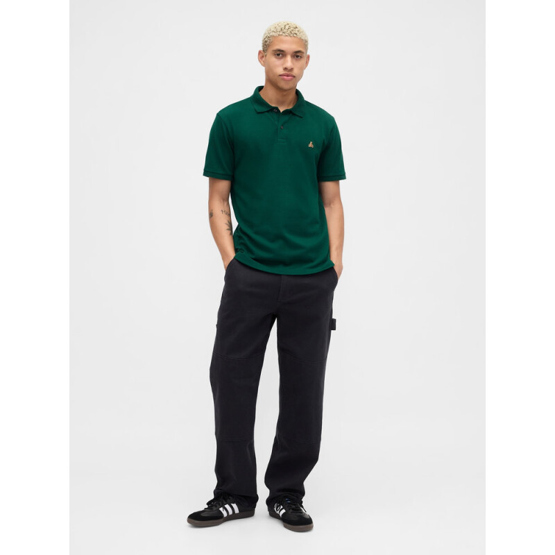 V-FRCH SS BRANNAN POLO EVERGREEN GLAMOUR