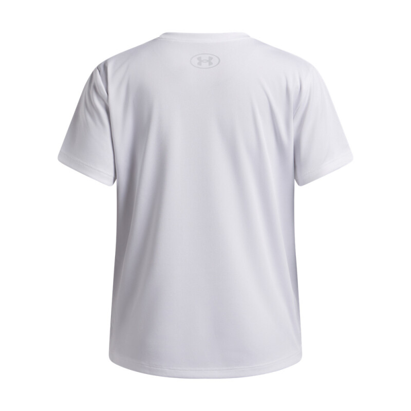 UA Tech Split Wordmark SS-PPL WHT-101