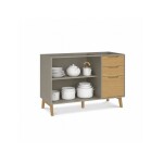 COMBO COCINA - BAJO MESADA + AÉREO + PILETA TRAMONTINA GRIS