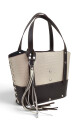 Matera de dama con trenzado Croco beige