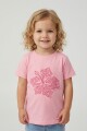 Remera m/c estampada Bloom by the Sea ROSA