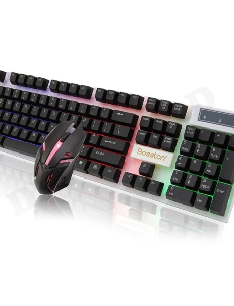 Kit teclado y mouse Bosston Gamer USB con luz RGB Kit teclado y mouse Bosston Gamer USB con luz RGB