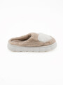 PANTUFLA CORAZÓN BEIGE