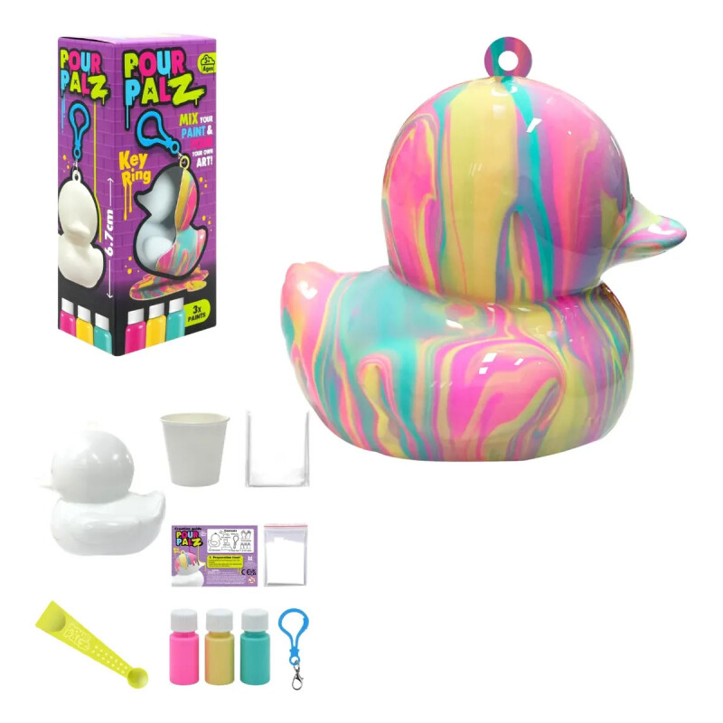Pour Palz Pato Llavero Multicolor