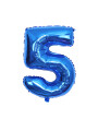 GLOBO NUMERO 5 AZUL