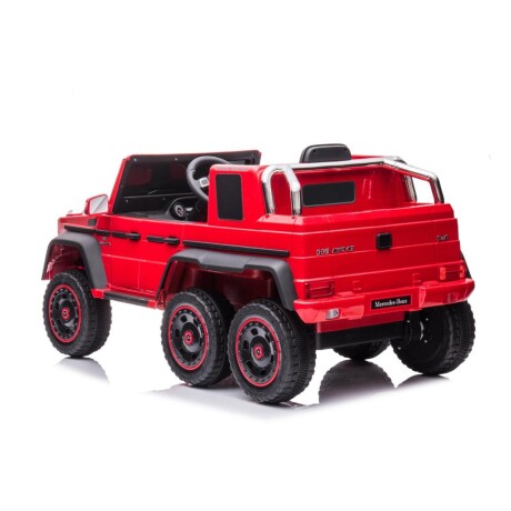 VEHICULO INFANTIL A BATERIA CAMIONETA MERCEDES BENZ G63 CON 6 RUEDAS ROJA VEHICULO INFANTIL A BATERIA CAMIONETA MERCEDES BENZ G63 CON 6 RUEDAS ROJA