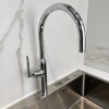 Grifería de cocina Monocomando de mesada extensible Cromo Brillante Grifería De Cocina Monocomando De Mesada Extensible Cromo Brillante