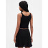 COTTON POINTELLE TANK BLACK