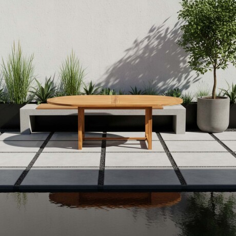 MESA EXT MADERA NATURAL-BEIGE YARIS 180-240CM