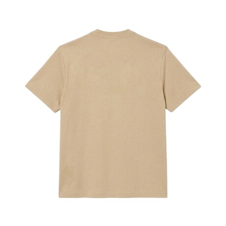 Remera Lacoste Cuello Redondo con Estampa Brown