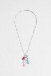 Collar acero pez plateado
