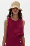 Top Juliette en Lino Cherry