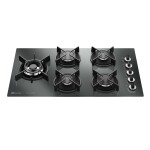 Anafe 5 Hornallas Vidrio HOME PRO Negro