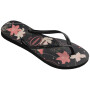 Sandalias Havaianas Slim Organic FC Mujer Negro/Oscuro Ceniza/Rosa Claro