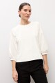 Remera mangas abullonadas blanco