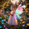 Alas De Mariposa, Hadas Con Luces Led Para Niña Alas De Mariposa, Hadas Con Luces Led Para Niña